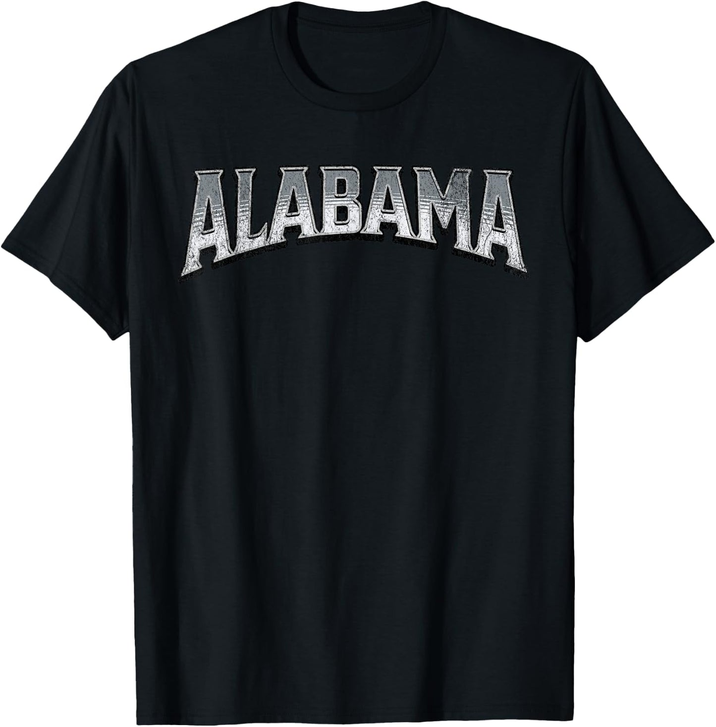 Alabama AL Vintage Sports Design Gifts Men Women Boys Girls T-Shirt - T-Shirt | Black
