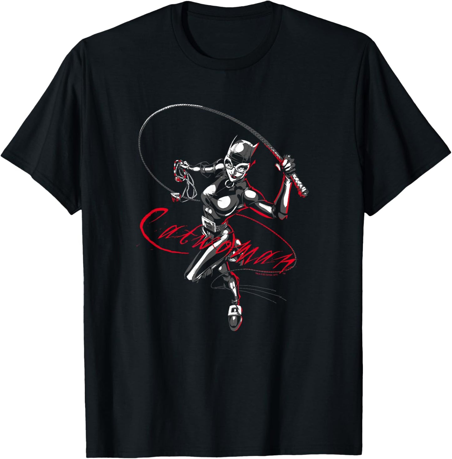Batman Catwoman Kitten With a Whip T-Shirt - T-Shirt | Black