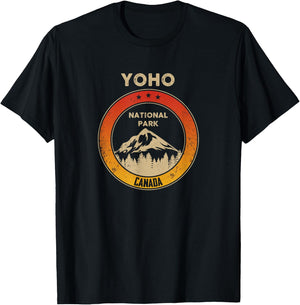 Yoho - Canadian National Park Retro Souvenir T-Shirt - T-Shirt | Black