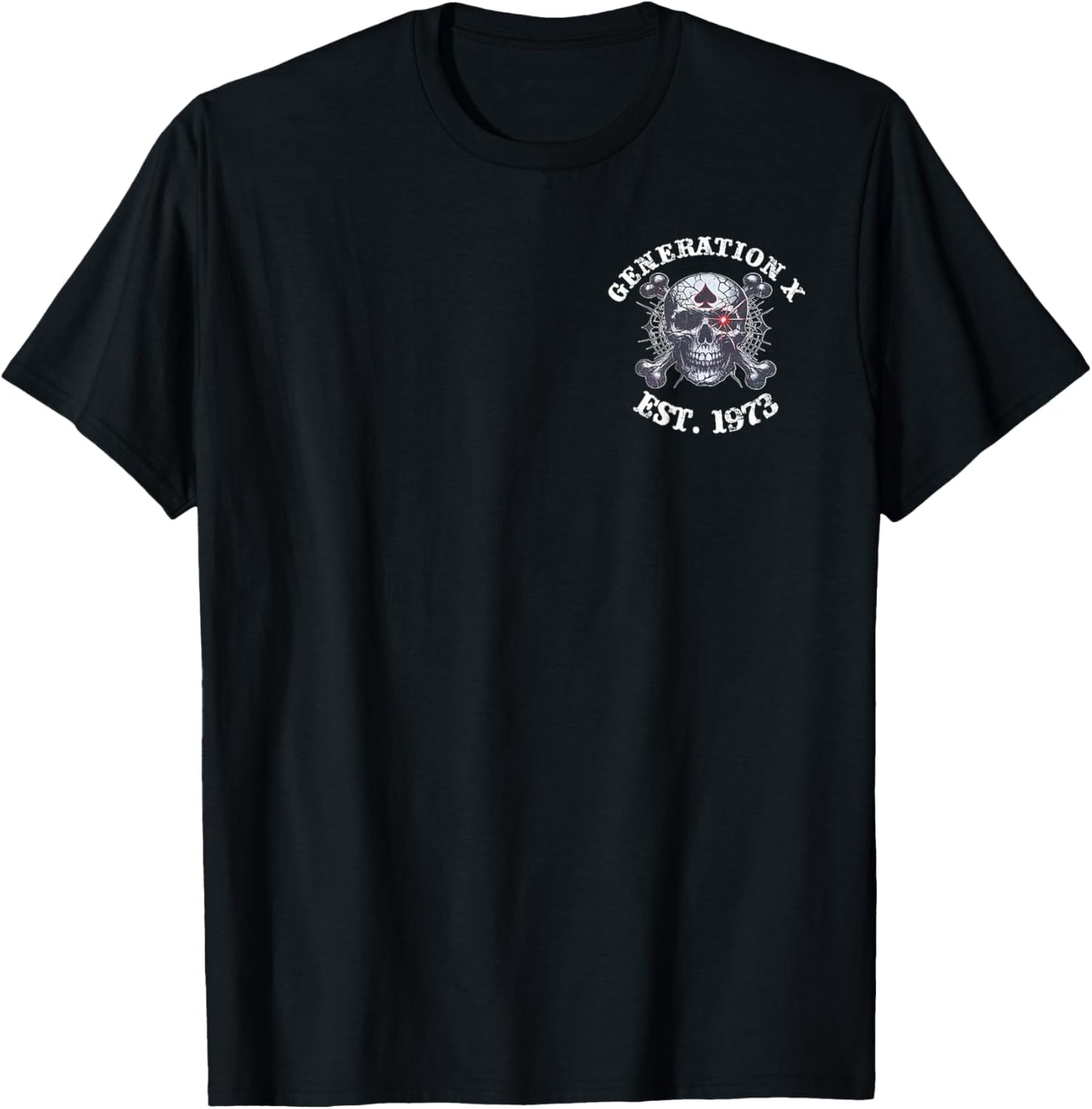 (2 Sided) Generation X EST 1973 Black Sheep of My Family T-Shirt - T-Shirt | Black