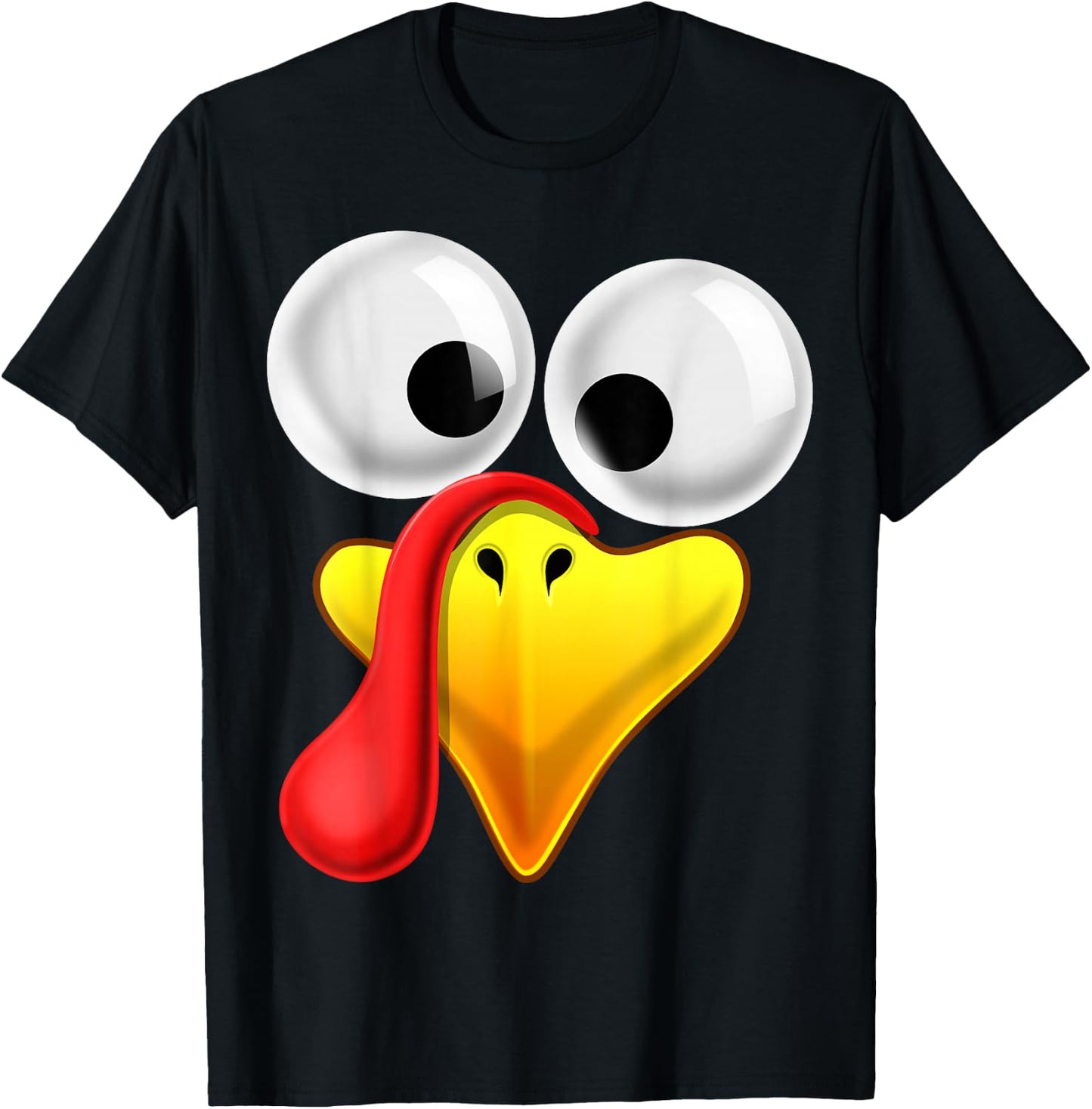 Thanksgiving Turkey Face Matching Family Costume Gift Kids T-Shirt - T-Shirt | Black