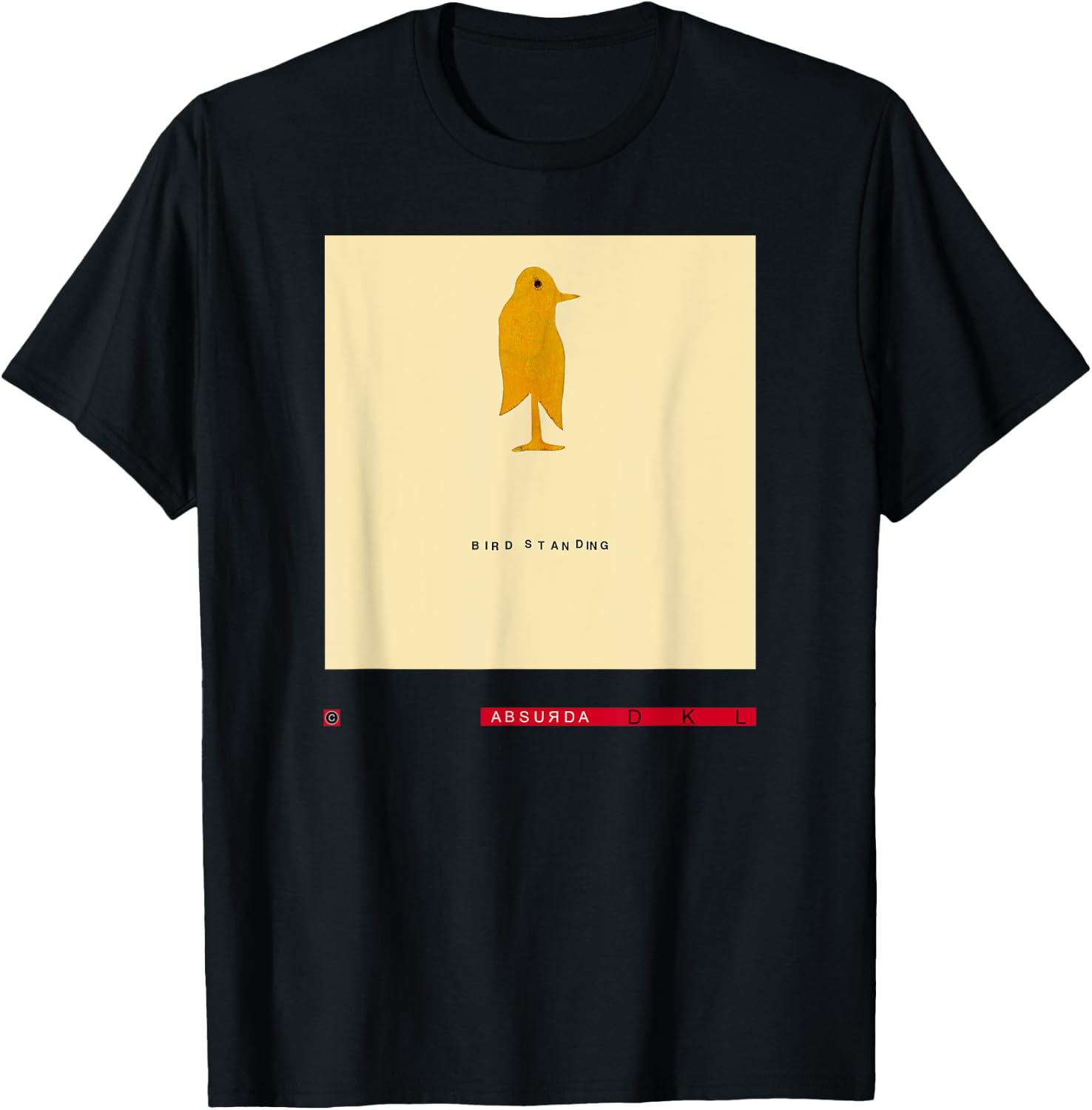 Studio: David Lynch Bird Standing T-Shirt - T-Shirt | Black