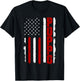 Cool American Flag, Father's day Shirt for Poppo Men T-Shirt - T-Shirt | Black