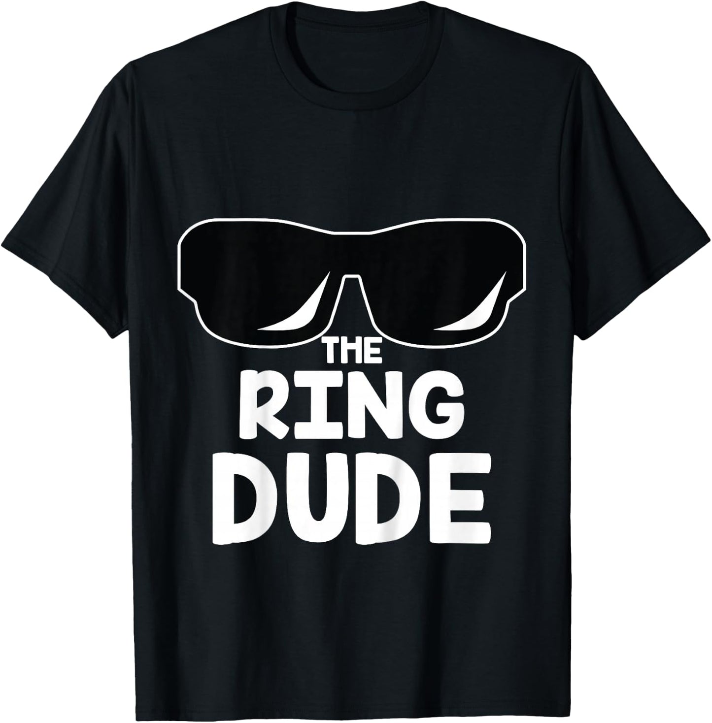 The Ring Dude | Cute Boys Wedding Ring Bearer T-Shirt - T-Shirt | Black