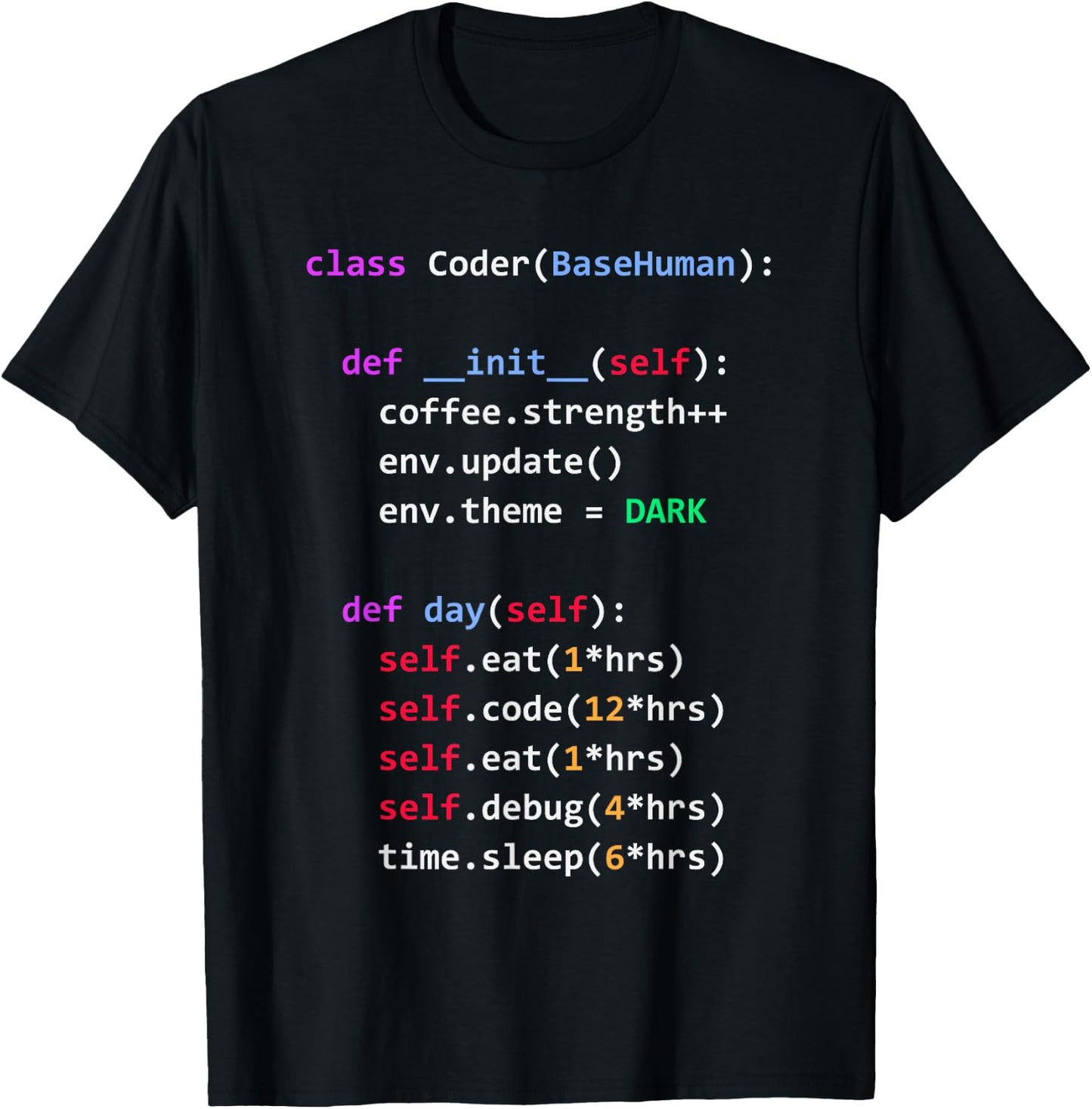 Python Eat Code Sleep Repeat T-Shirt - T-Shirt | Black