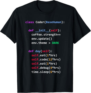 Python Eat Code Sleep Repeat T-Shirt - T-Shirt | Black