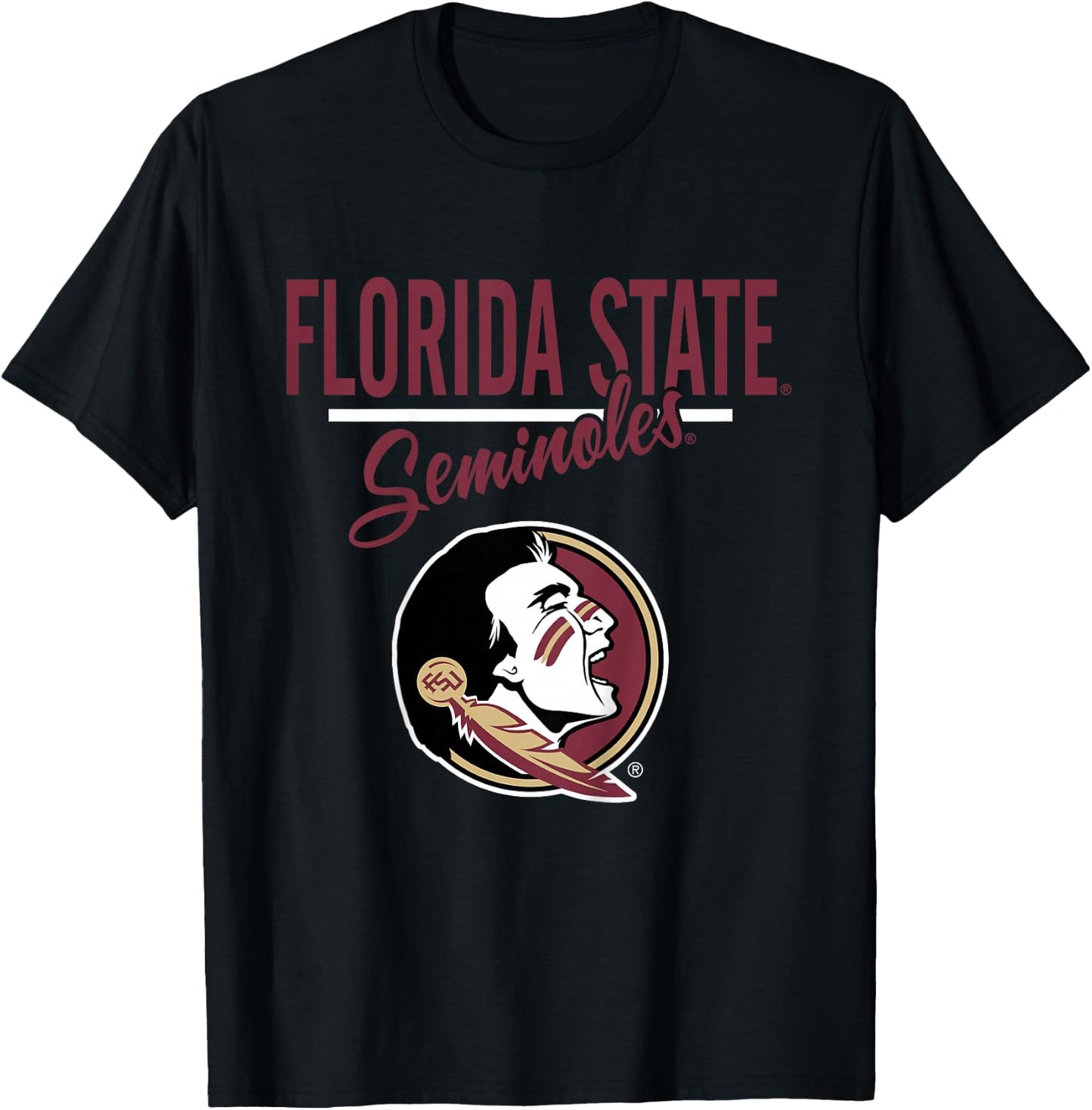 Kids Florida State Seminoles Kids Mascot Gray Officially Licensed T-Shirt - T-Shirt | Black