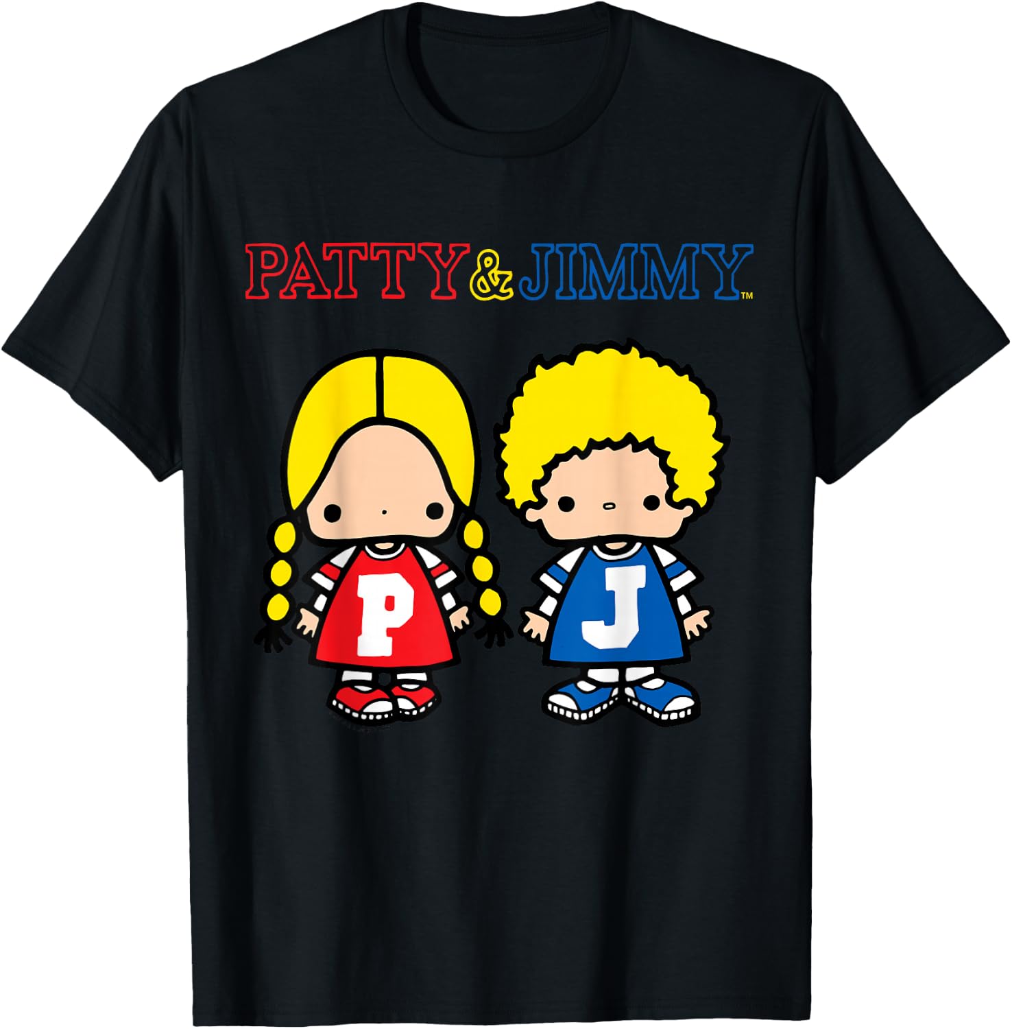 Sanrio Patty and Jimmy Classic Shirt T-Shirt - T-Shirt | Black