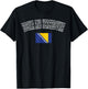 Bosnia and Herzegovina Flag Vintage Retro Heritage Design T-Shirt - T-Shirt | Black