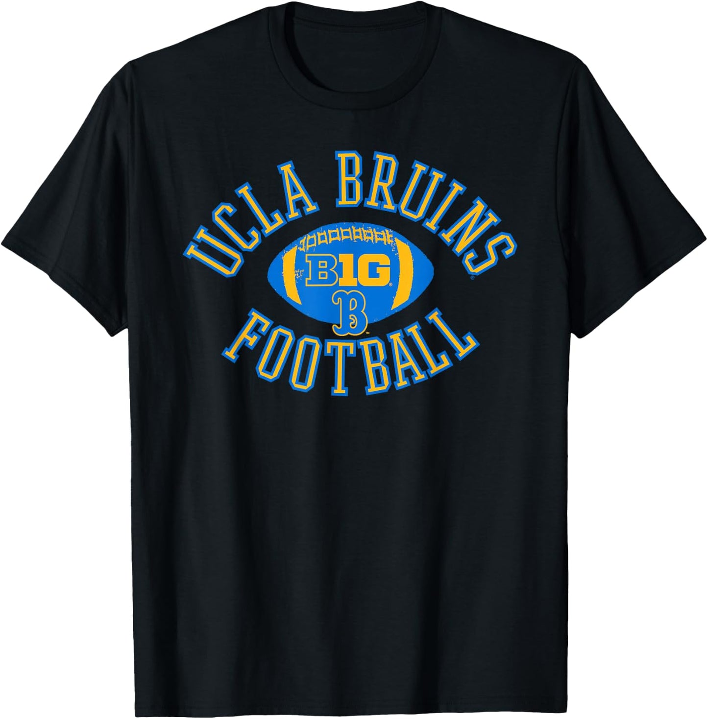 UCLA Bruins Big 10 Football Huddle Officially Licensed T-Shirt - T-Shirt | Black