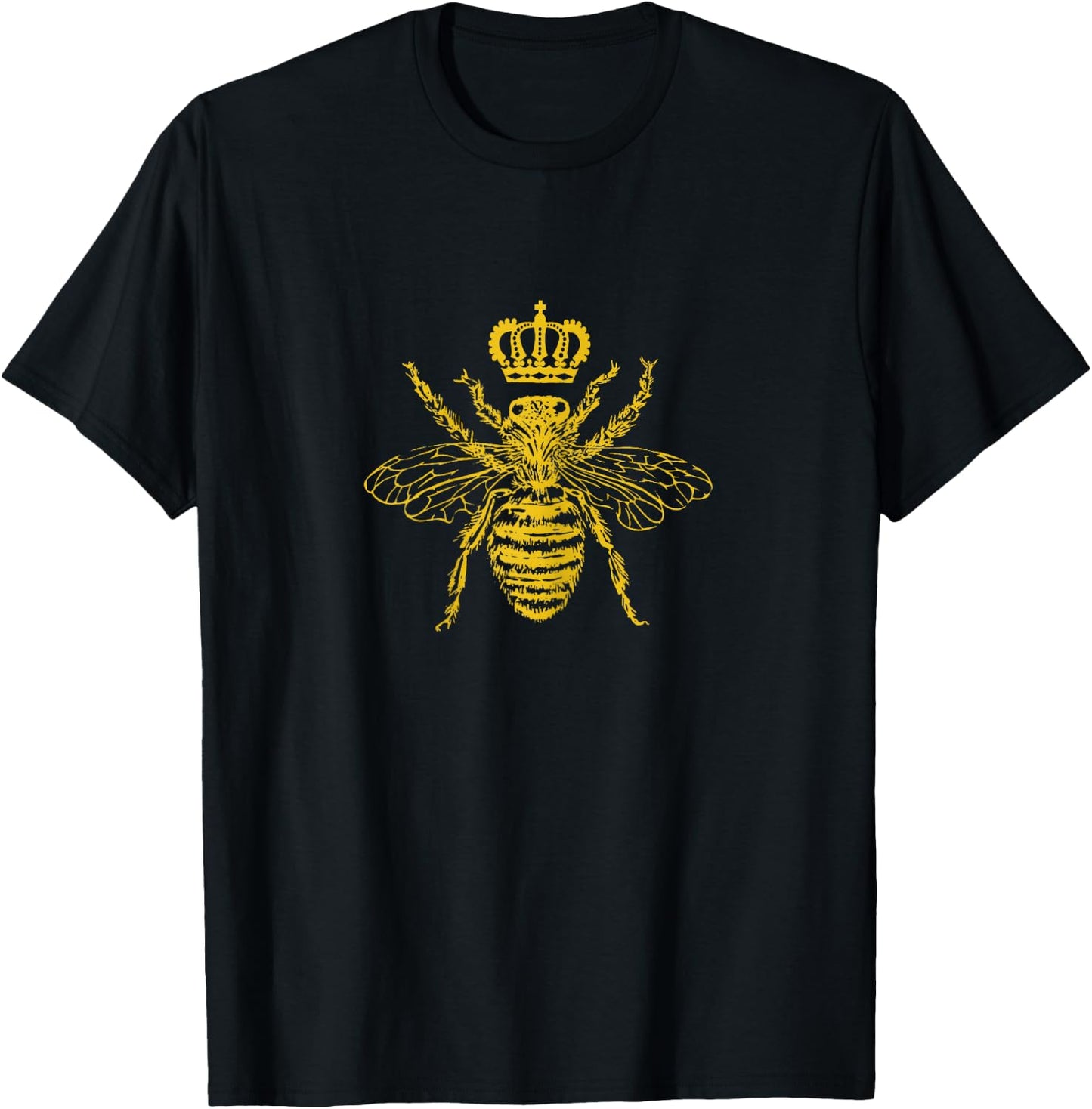 Queen Bee Crown Beekeeper Gift T-Shirt - T-Shirt | Black