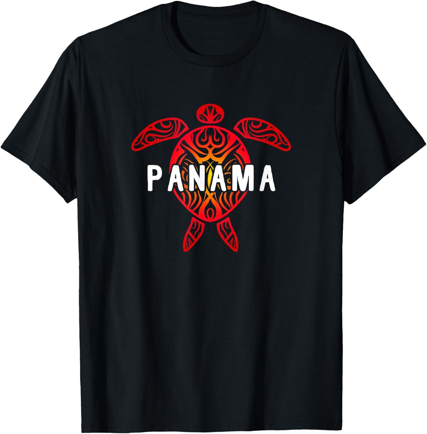 Panama Tribal Turtle T-Shirt - T-Shirt | Black