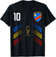 Dr Congo Flag Congolese Pride Lovers Retro T-Shirt - T-Shirt | Black