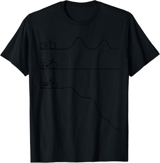 Mountain Bike Road Bike MTB Downhill Dirt Bike Bicycle Gift T-Shirt - T-Shirt | Black