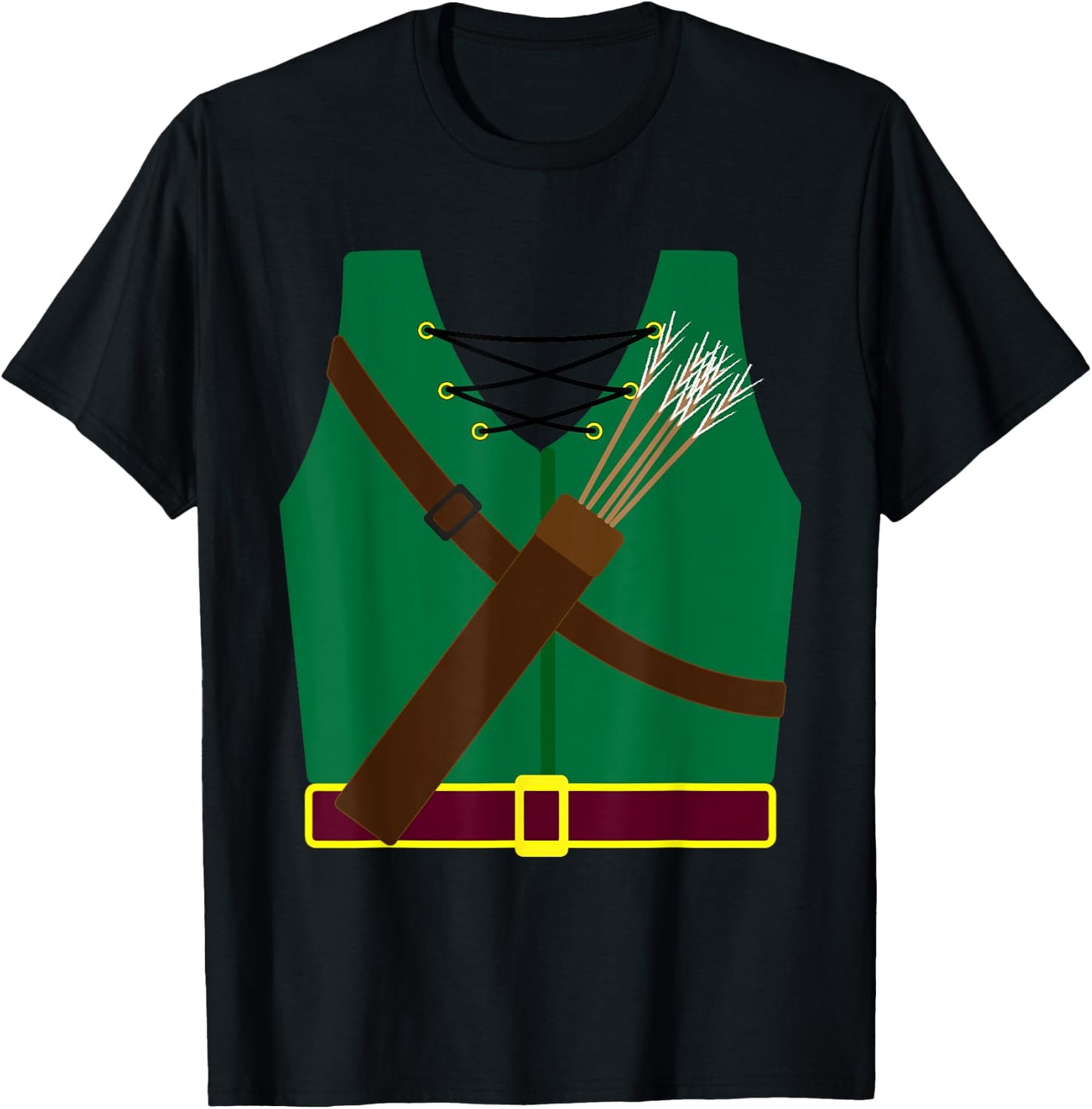 Archer Costume Halloween - Funny Archery Arrow Gift T-Shirt - T-Shirt | Black