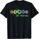 St Thomas Watercolour Beach Travel Surf T-Shirt - T-Shirt | Black