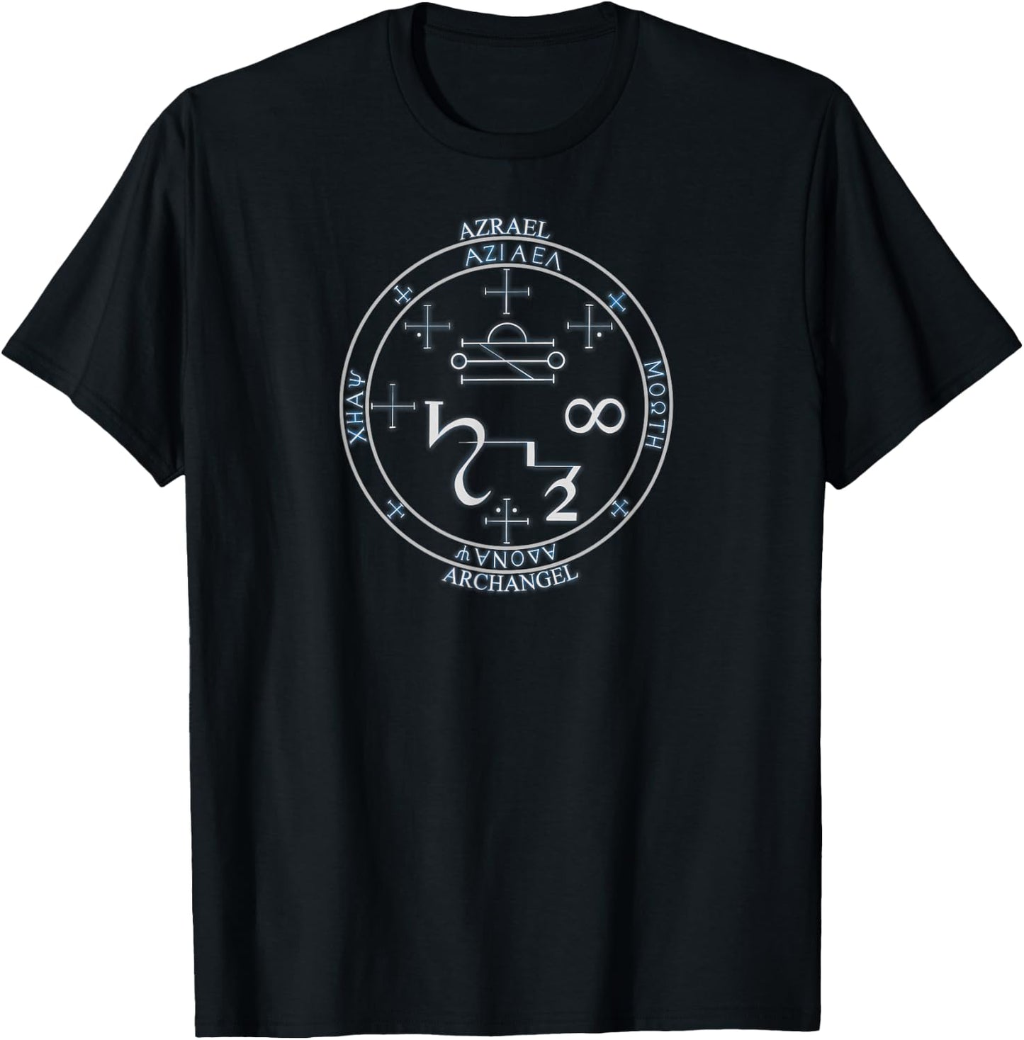 ARCHANGEL AZRAEL sigil seal by Mortal Designs T-Shirt - T-Shirt | Black