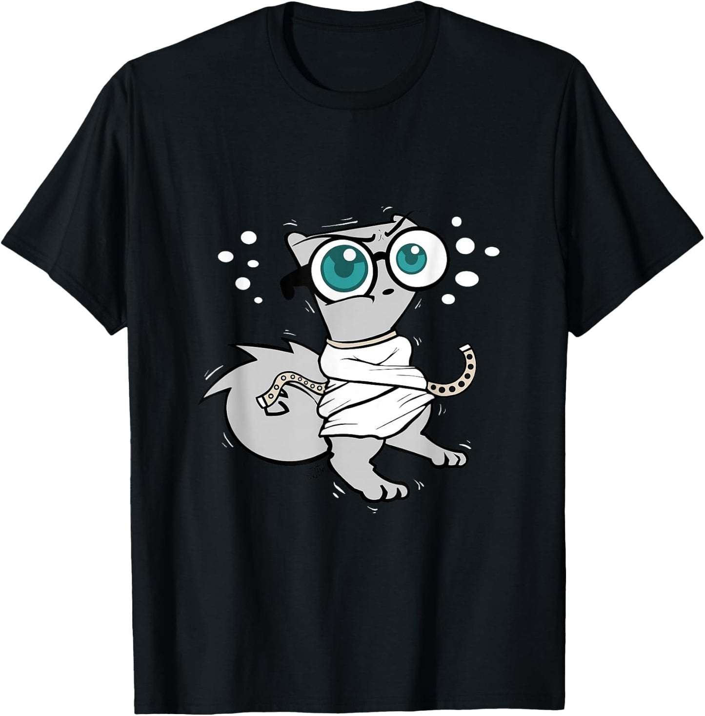 Crazy Mushroom-E The Squirrel T-Shirt - T-Shirt | Black
