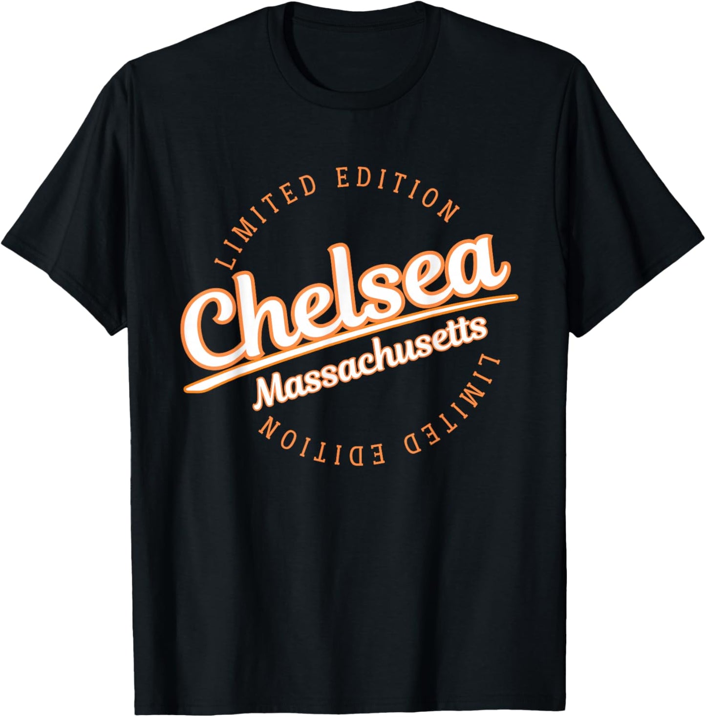 Retro Athletic Chelsea MA Apparel T-Shirt - T-Shirt | Black