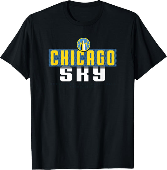 WNBA Chicago Sky Sky Box T-Shirt - T-Shirt | Black