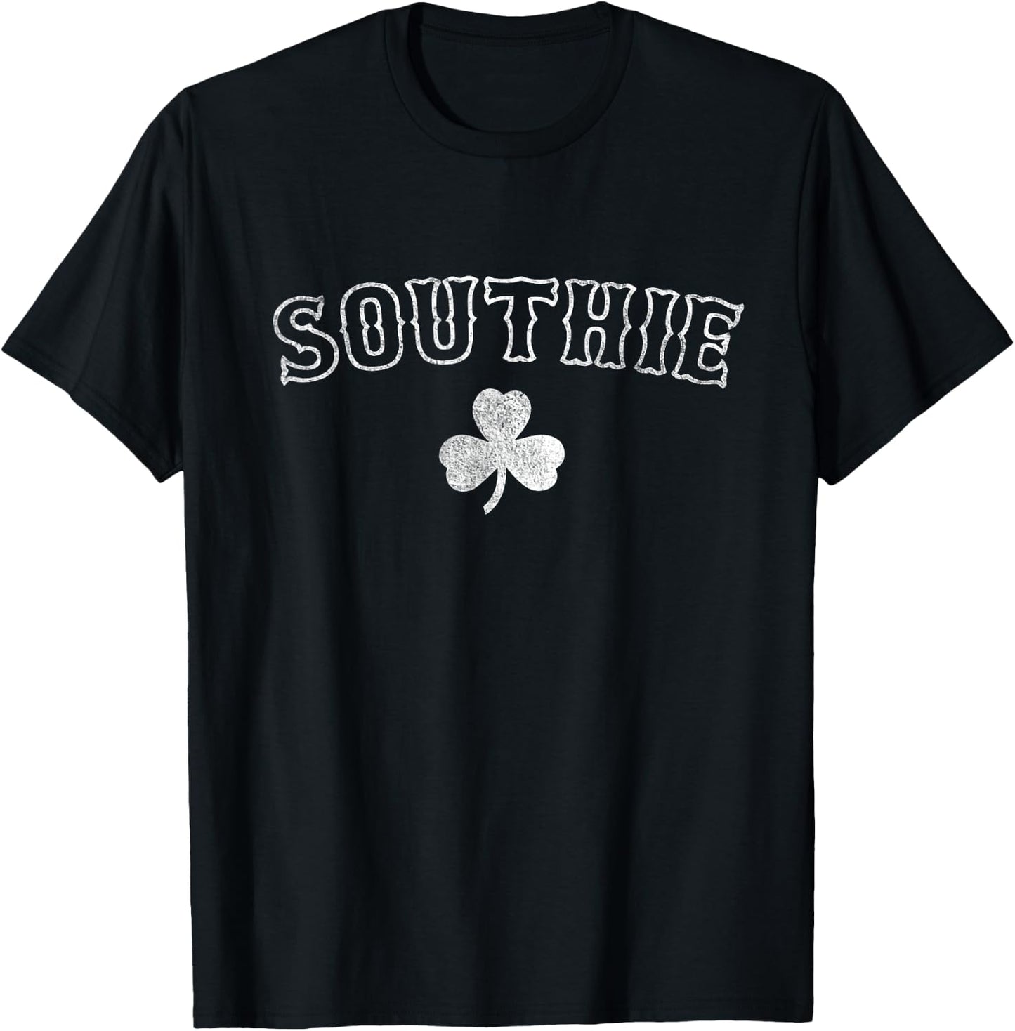 Southie - South Boston Massachusetts Retro Shirt T-Shirt - T-Shirt | Black