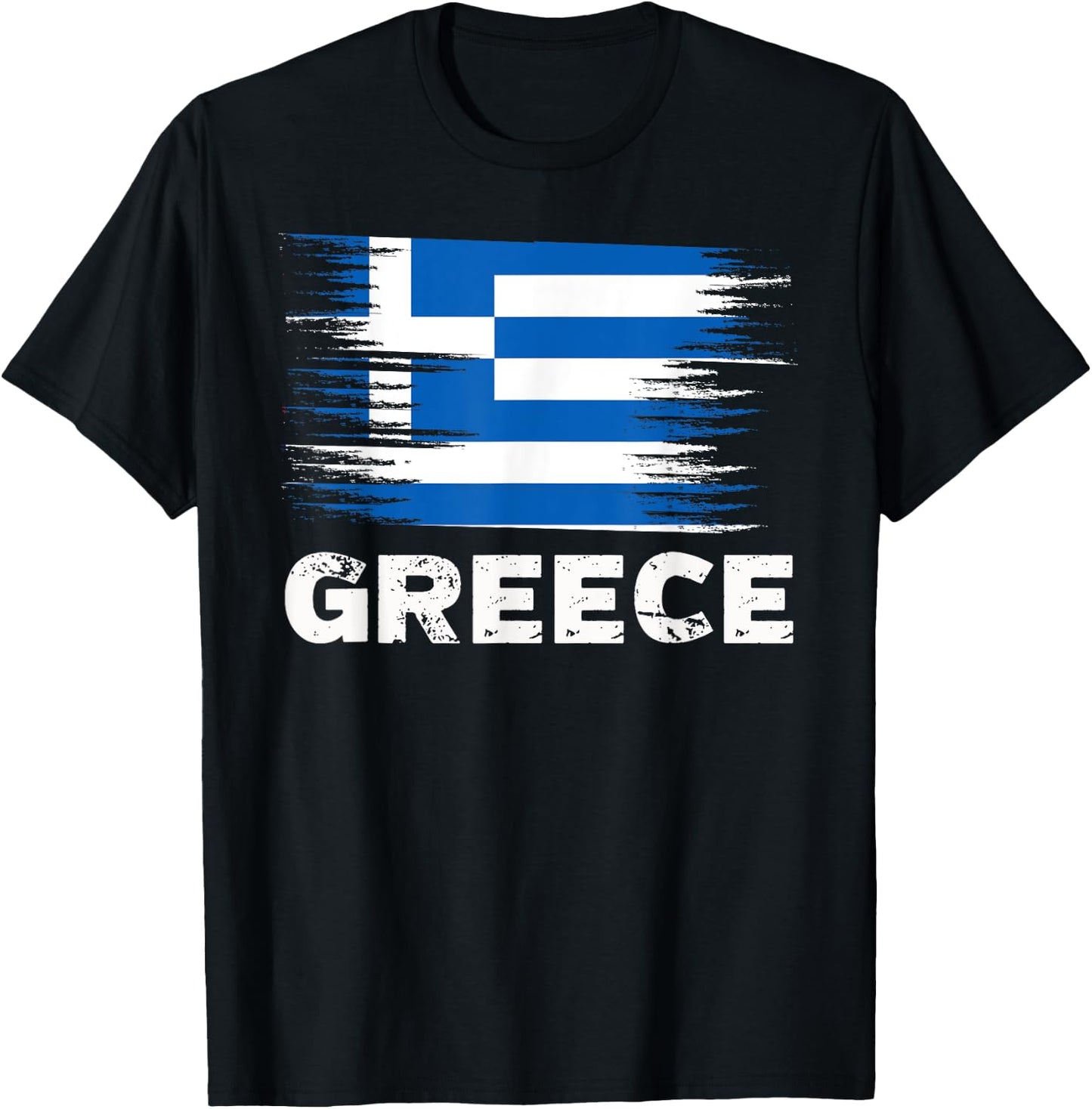Greece - Greek Flag Shirt | Sports Soccer Football Gift T-Shirt - T-Shirt | Black