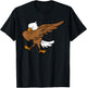 Dabbing Eagle | Large Bird America Hilarious USA Gift T-Shirt - T-Shirt | Black