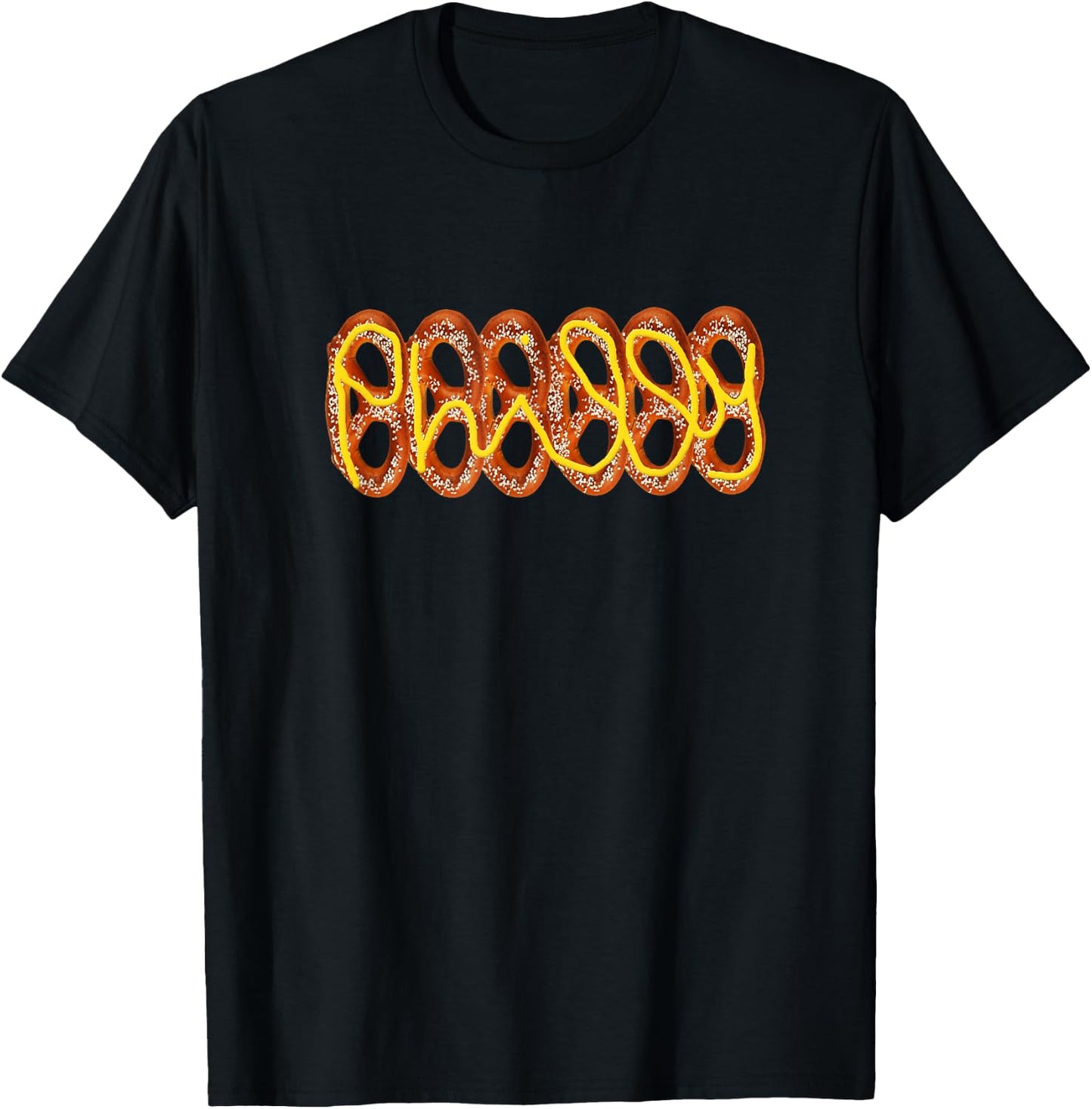 Philadelphia Philly Fan Soft Pretzel Mustard Funny Original T-Shirt - T-Shirt | Black
