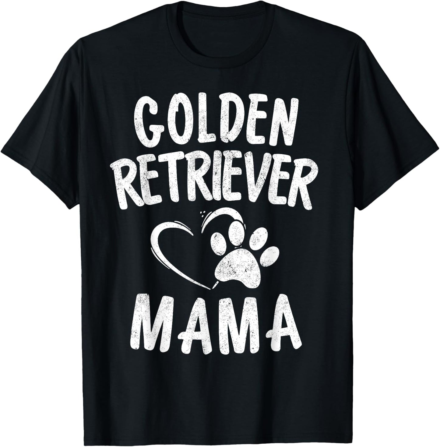 Golden Retriever Mama Gift Dog Owner Apparel Retrieving Mom T-Shirt - T-Shirt | Black