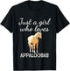 Just A Girl Who Loves Appaloosa Horses Shirt Gifts T-Shirt - T-Shirt | Black