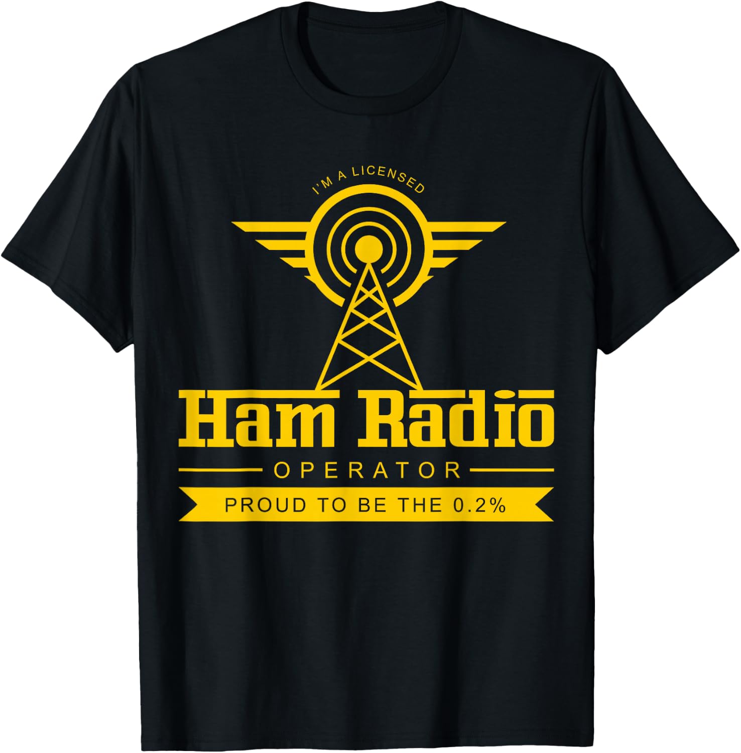 Ham Radio Operator Shirt | Cute Amateur Administrator Gift T-Shirt - T-Shirt | Black