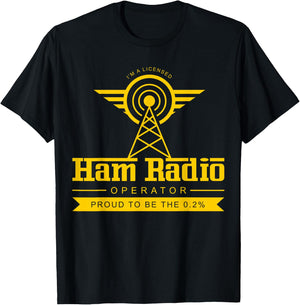 Ham Radio Operator Shirt | Cute Amateur Administrator Gift T-Shirt - T-Shirt | Black