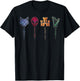 Fox Alien Castle Harper Icons T-Shirt - T-Shirt | Black
