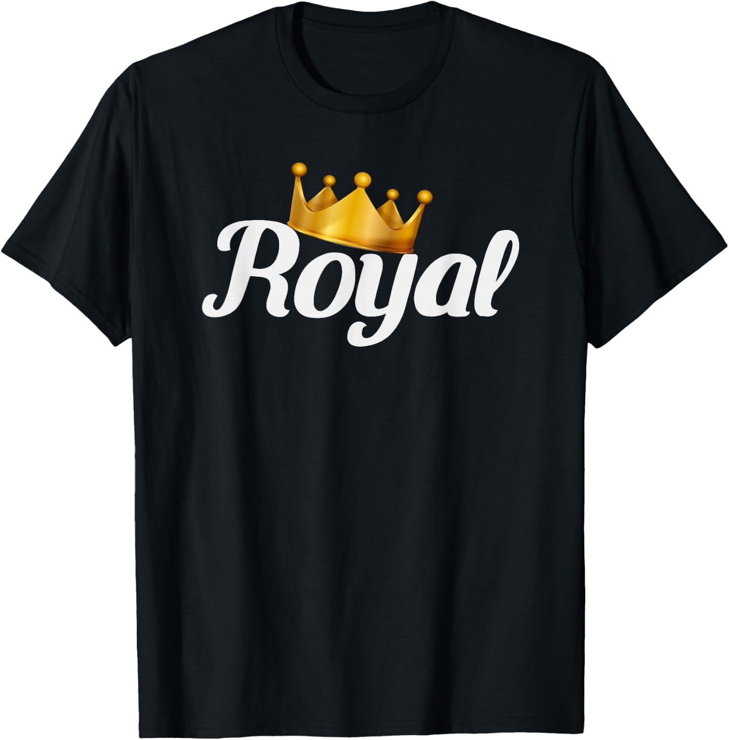 Royal Gold Crown T-Shirt - T-Shirt | Black