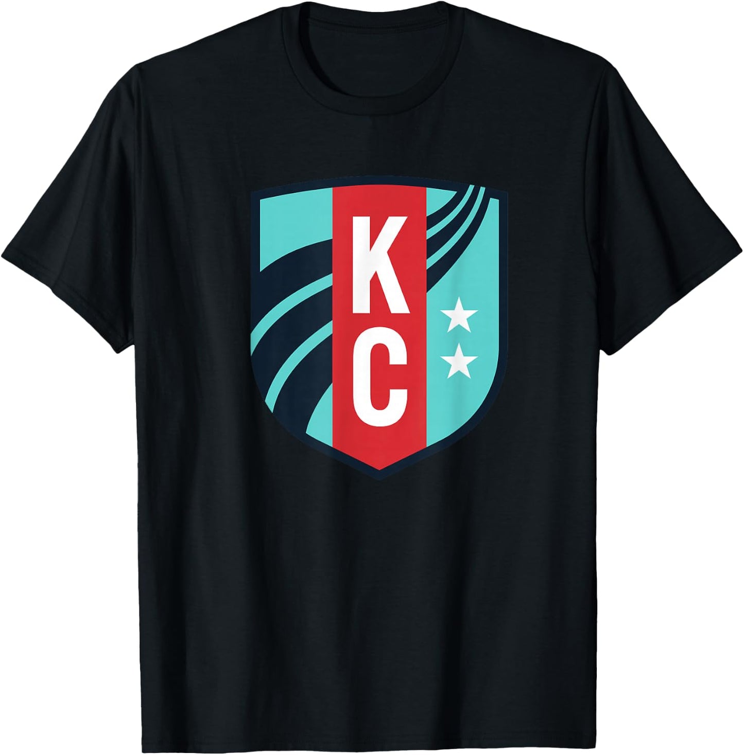 Officially Licensed Kansas City Current Soccer NWSL Apparel T-Shirt - T-Shirt | Black
