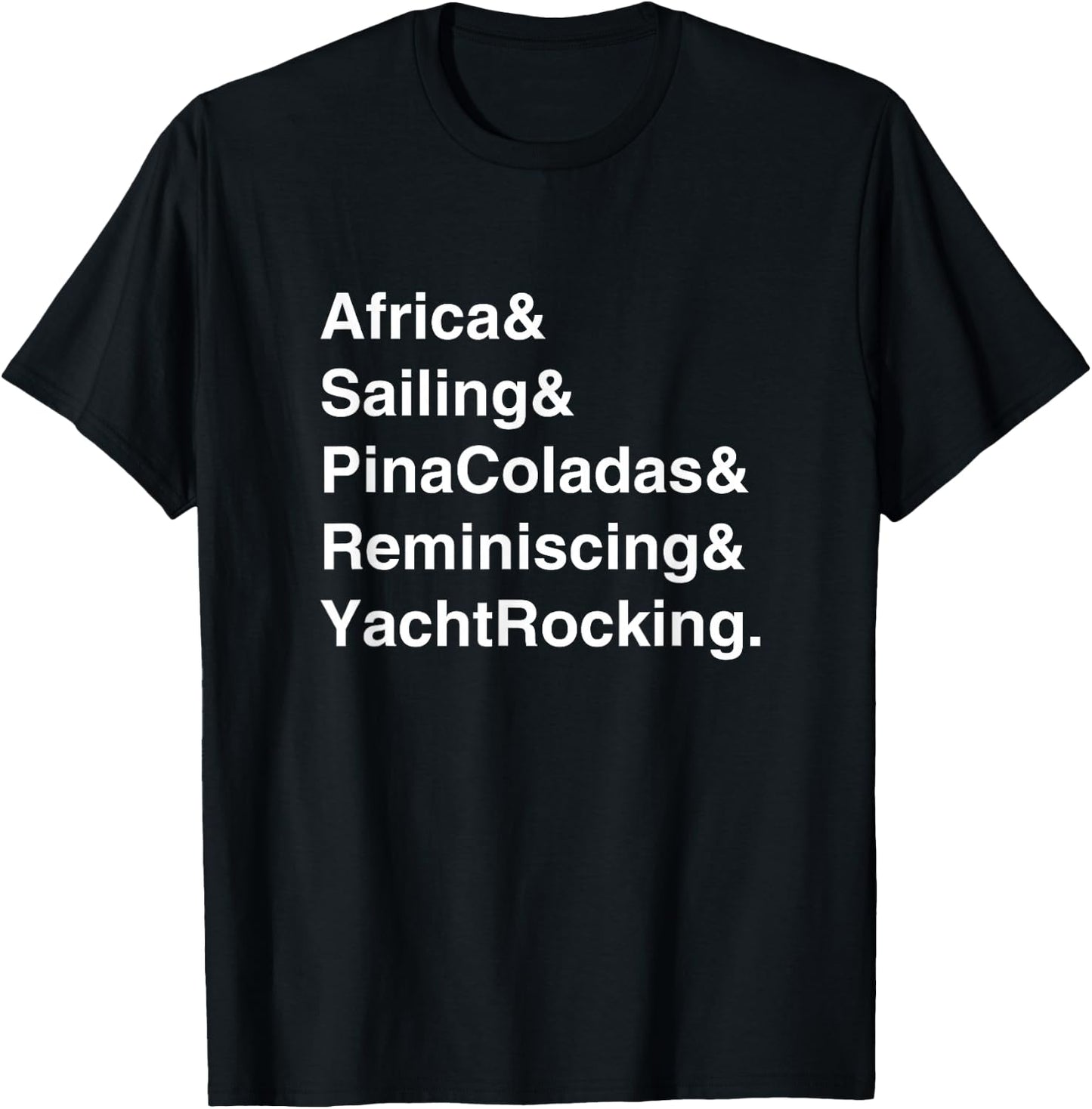 Yacht Rock Captain Sailing Pina Colada T-Shirt - T-Shirt | Black