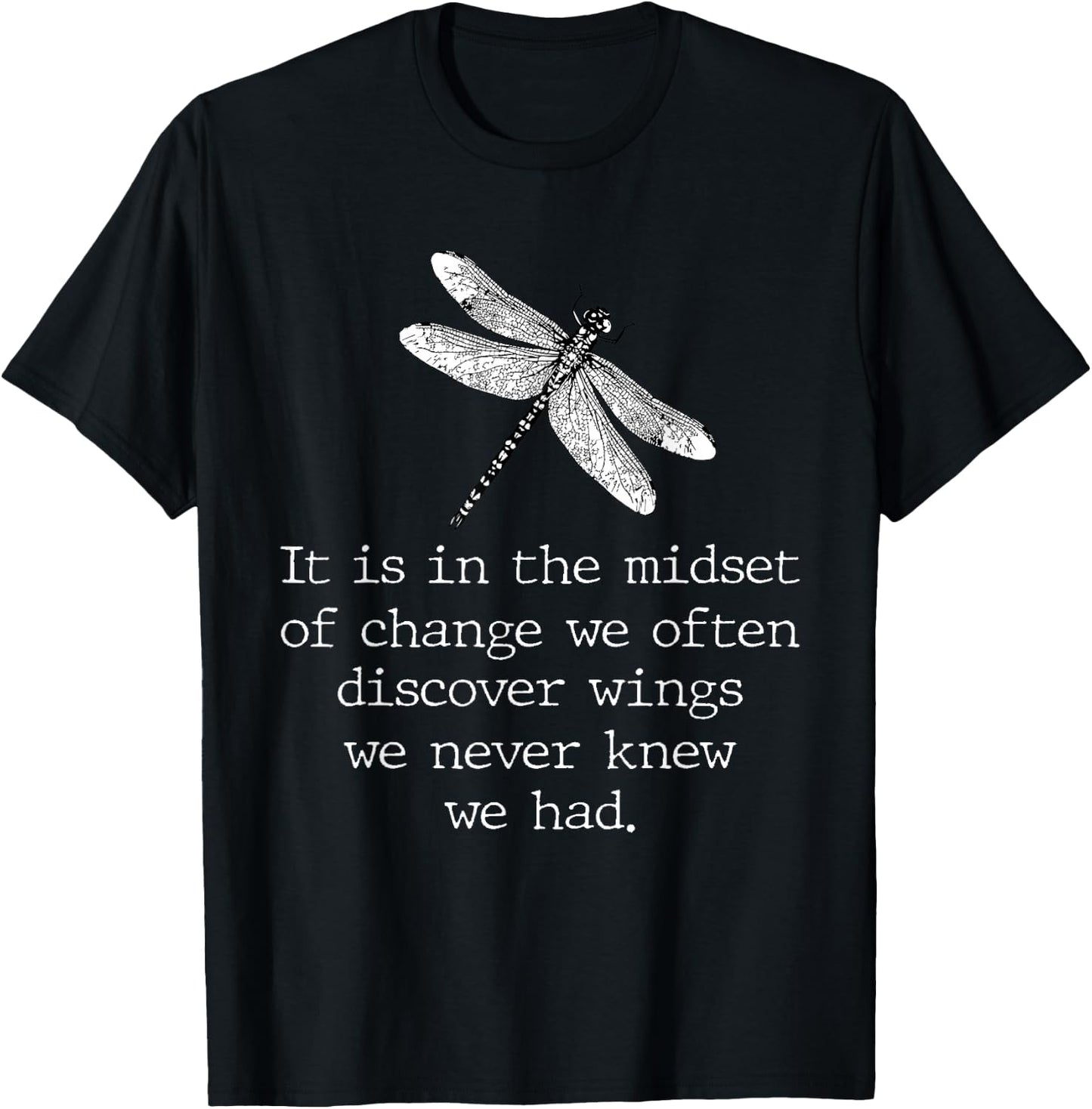 Dragonfly Shirt Spiritual Faith Dragonflies Lovers T-Shirt - T-Shirt | Black