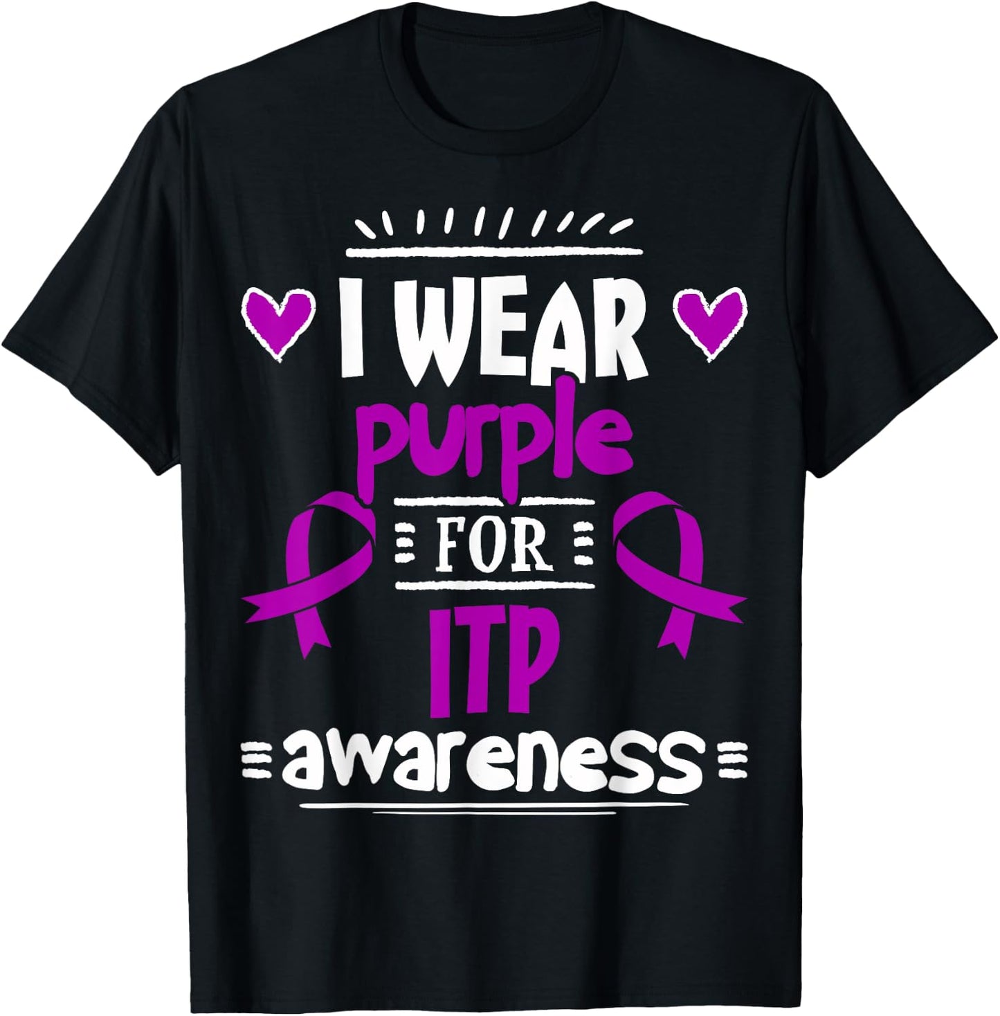 ITP - Immune Thrombocytopenia Platelets Gift T-Shirt - T-Shirt | Black