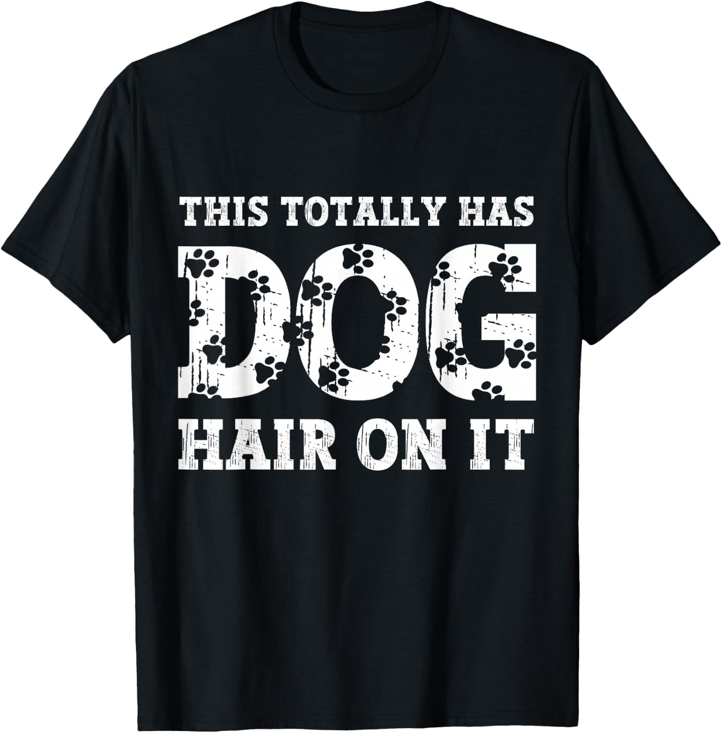 Adults Dog Lovers Black Small Modern Letter Print Short Sleeve T-Shirt - T-Shirt | Black