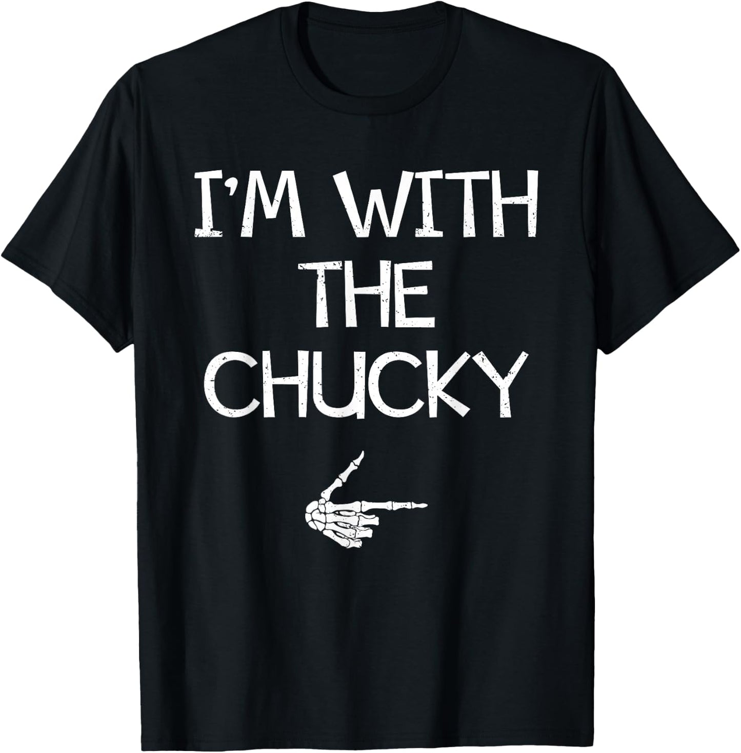 I'm With The Chucky Funny Halloween Costume Couples Matching T-Shirt - T-Shirt | Black