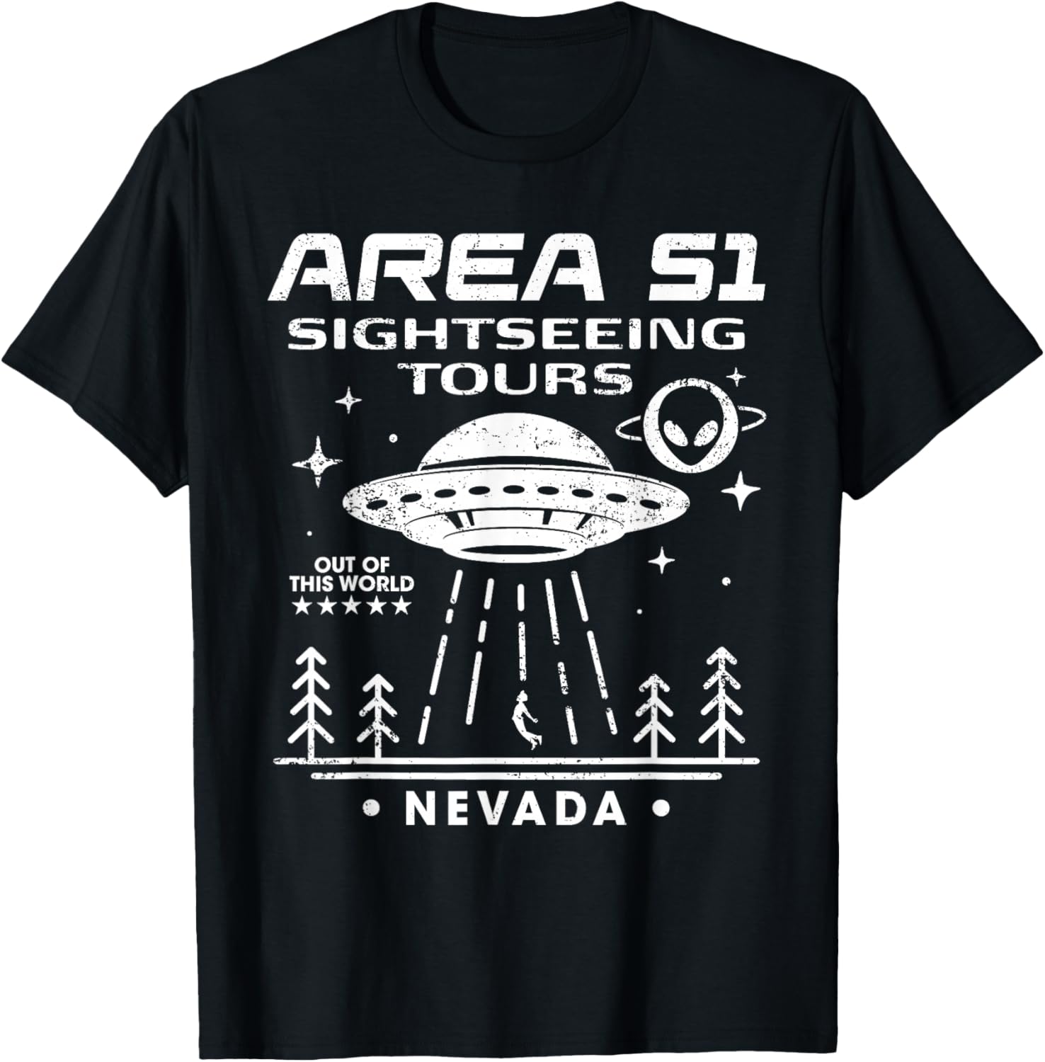 Area 51 Sightseeing Tours T-Shirt - T-Shirt | Black