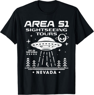 Area 51 Sightseeing Tours T-Shirt - T-Shirt | Black
