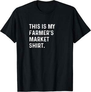 This Is My Farmers Market Shirt - Local Vendor Food Craft T-Shirt - T-Shirt | Black