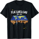 Flat Earthers April 22nd Earth Day T-Shirt - T-Shirt | Black