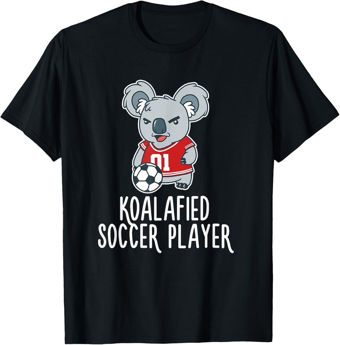 Soccer Player Koalafied Koala Bear Goal Sport T-Shirt - T-Shirt | Black