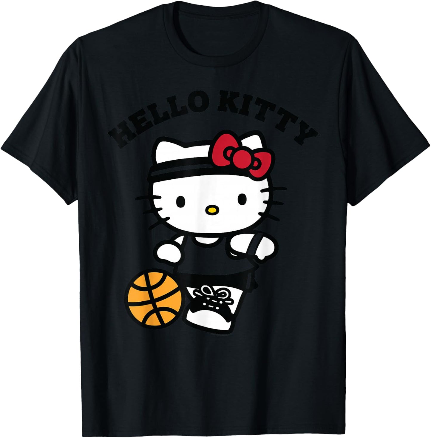 Hello Kitty Kids Basketball , Blue, Small T-Shirt - T-Shirt | Black