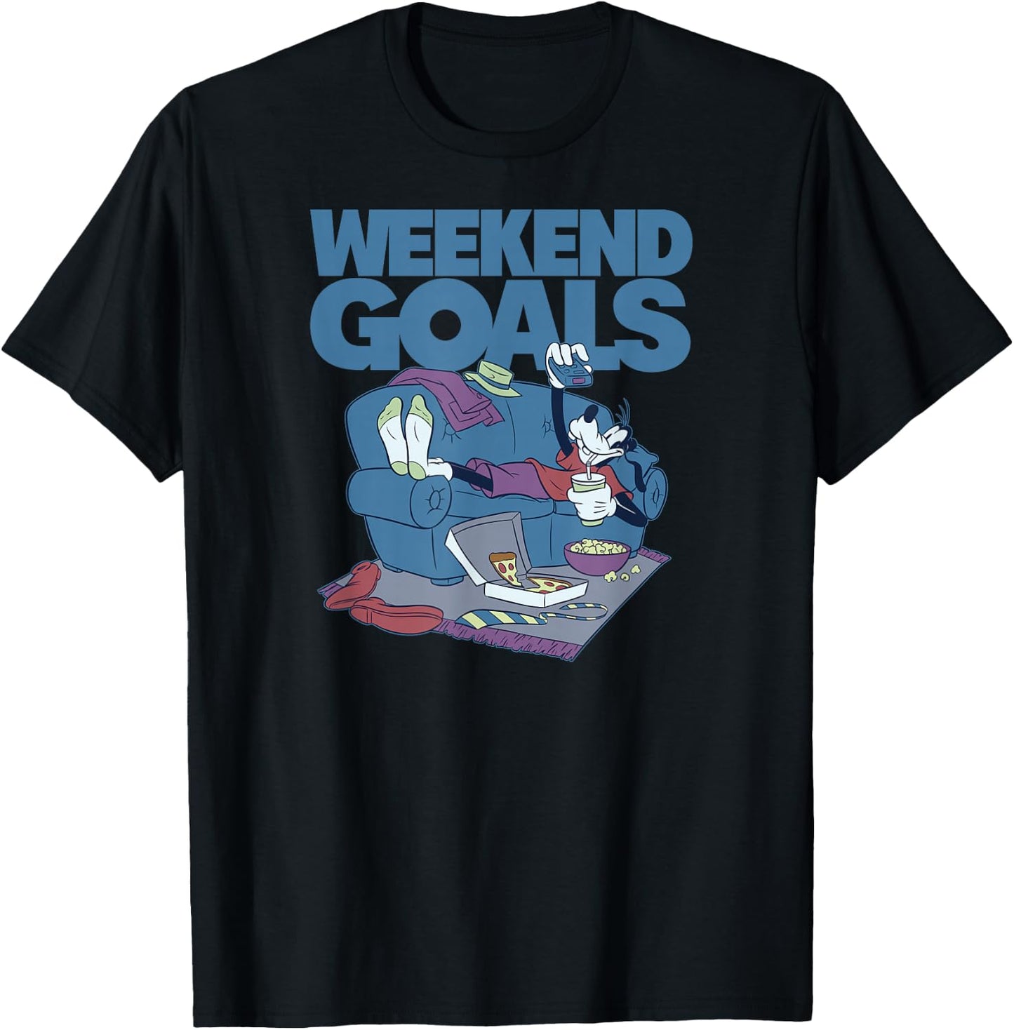 Disney - Weekend Goals Goofy T-Shirt - T-Shirt | Black