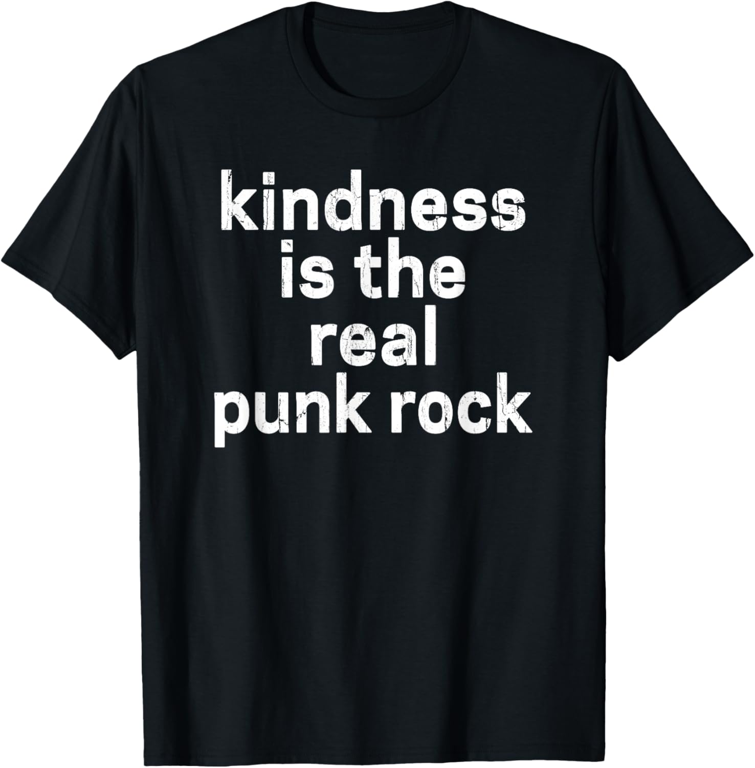 Kindness Is The Real Punk Rock, Empathy Is Punk Rock T-Shirt - T-Shirt | Black