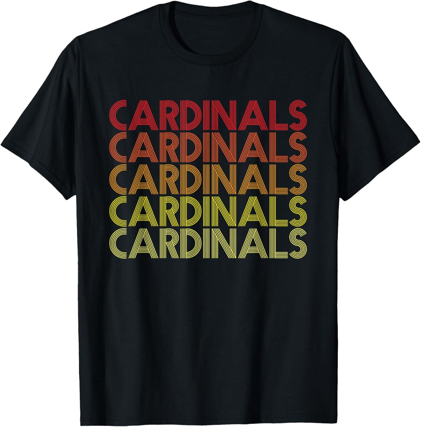 Retro Vintage Cardinals T-Shirt - T-Shirt | Black
