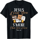 Jesus Loves You S'More Christian Church Camper Camping Lover T-Shirt - T-Shirt | Black